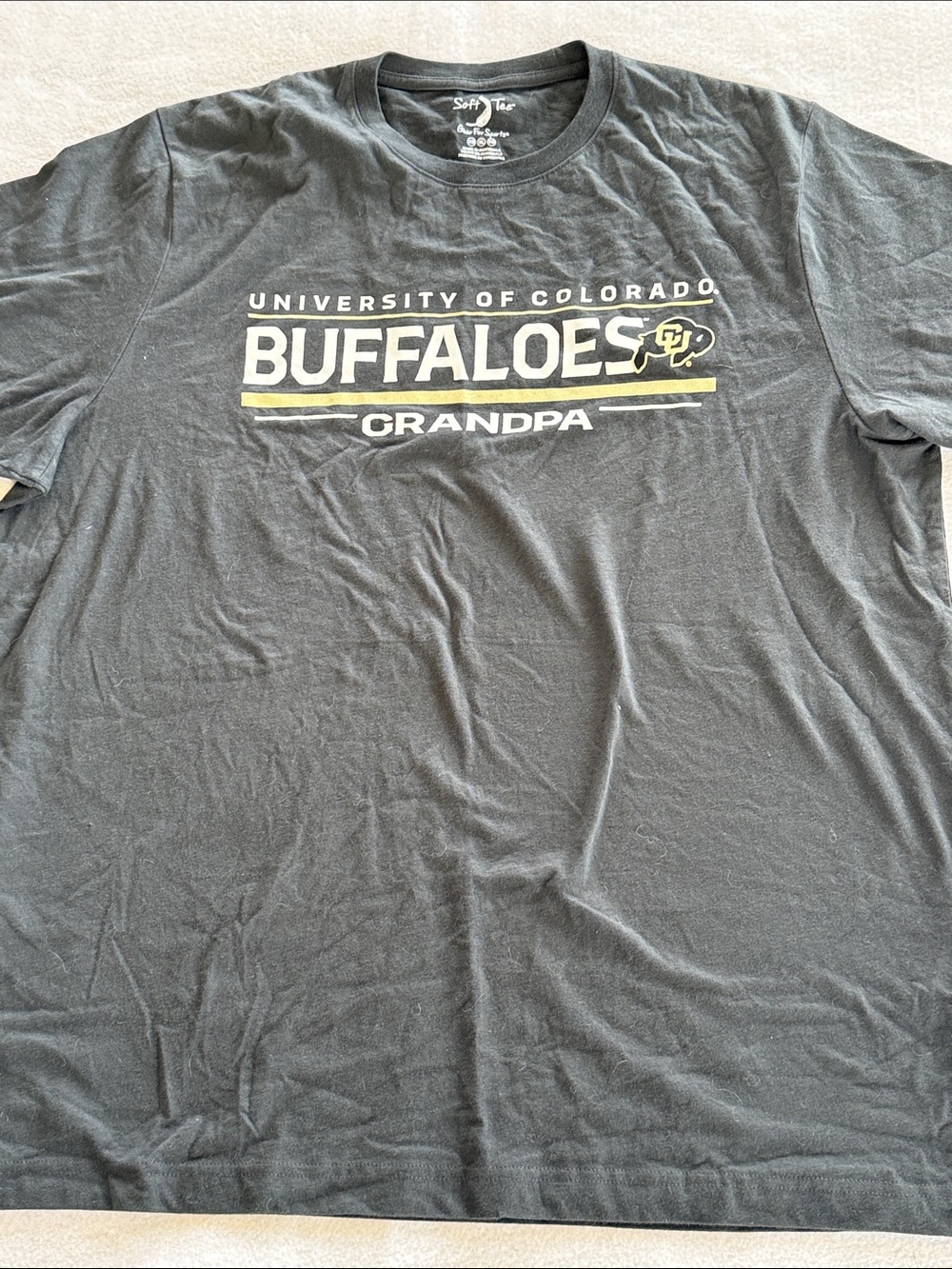 University of Colorado Buffaloes Grandpa T-Shirt - Black